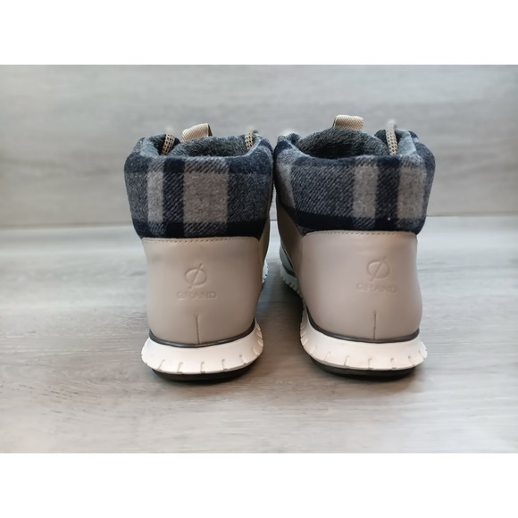 Cole Haan Zerogrand Waterproof Hiking Boots Tan Plaid Collar Women Size 7.5B - Picture 4 of 12